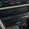 BMW E46 Carbon Fiber Central Strip Cover Decor Trim (1998–2005)