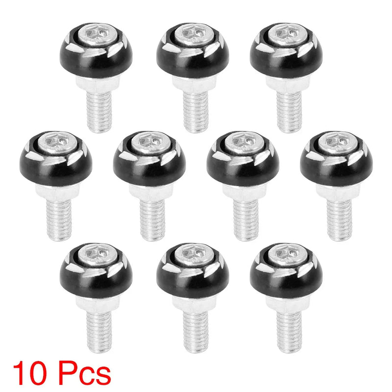 Motorcycle License Plate Frame 10pcs 6mm Bolt Screw Fastener