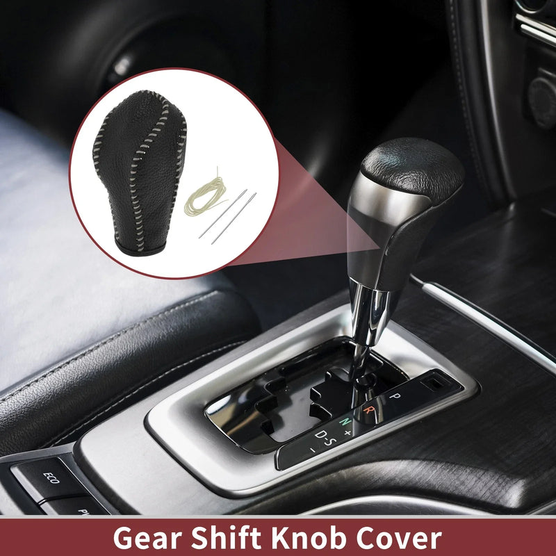 Infiniti FX35 Black Beige Gear Shift Knob Cover (2009-2013)