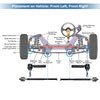 Dodge Caliber 6 x Front Inner Outer Tie Rod End Links Boot