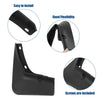 Hyundai Elantra (2021-2022) Black Mud Flaps Kit Splash Guards