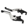 Suzuki GSXR600 GSXR750 GSXR1000 Silver Extendable Brake Clutch Levers (06-10)