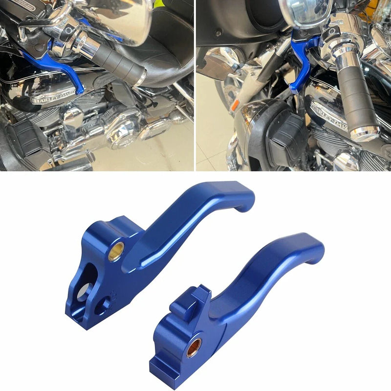 Harley Sportster Low / SuperLow XL883L Blue Front Brake & Clutch Levers (2014-2019)