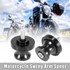 Yamaha 2 x 6mm M6x1.0 Black Swingarm Spools Sliders Stand
