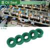Motors Oil Seal / 6x12x5.5mm / Rotary Shaft Seal TPU Green 5 Pcs