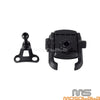Harley Davidson Softail, Street Glide Black Handlebar Phone Carrier Set