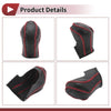 Nissan Maxima 2016-2023 Black Red Faux Leather Gear Shift Knob Cover