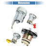 Toyota Pickup Ignition Switch Cylinder Set with Keys (1989-1995)