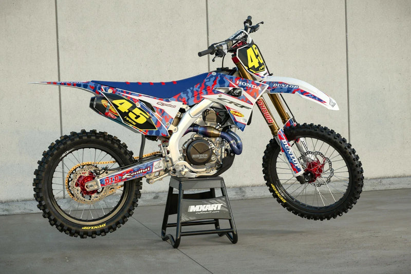 Honda CRF110 (2019-2021) HAWK STYLE Stickers Custom Graphics Full Kit