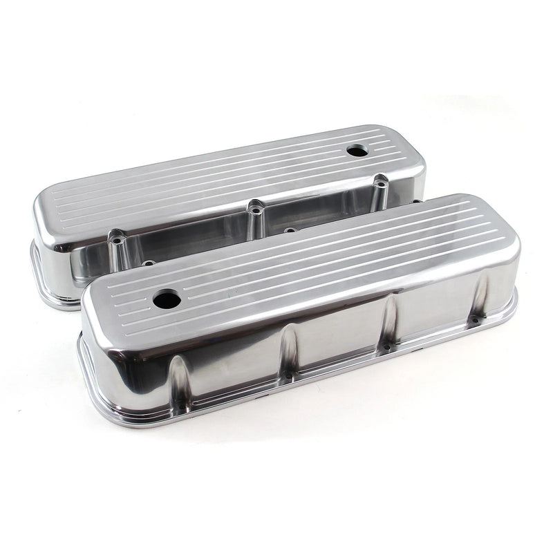 Chevy BBC 454 Polished Aluminum Tall Valve Covers