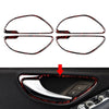 Benz C GLC W205 X253 4x Fire Red Interior Handle Cover Trim (2015-2021)