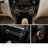 Nissan X-trail 2014-2018 Red Air Condition AC Adjust Buttons Ring Trim fit