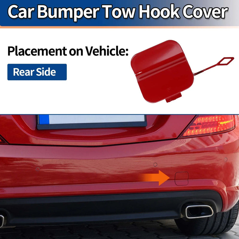 Mercedes-Benz SLK W172 (2004-2011) Bright Red Rear Bumper Tow Hook Cover