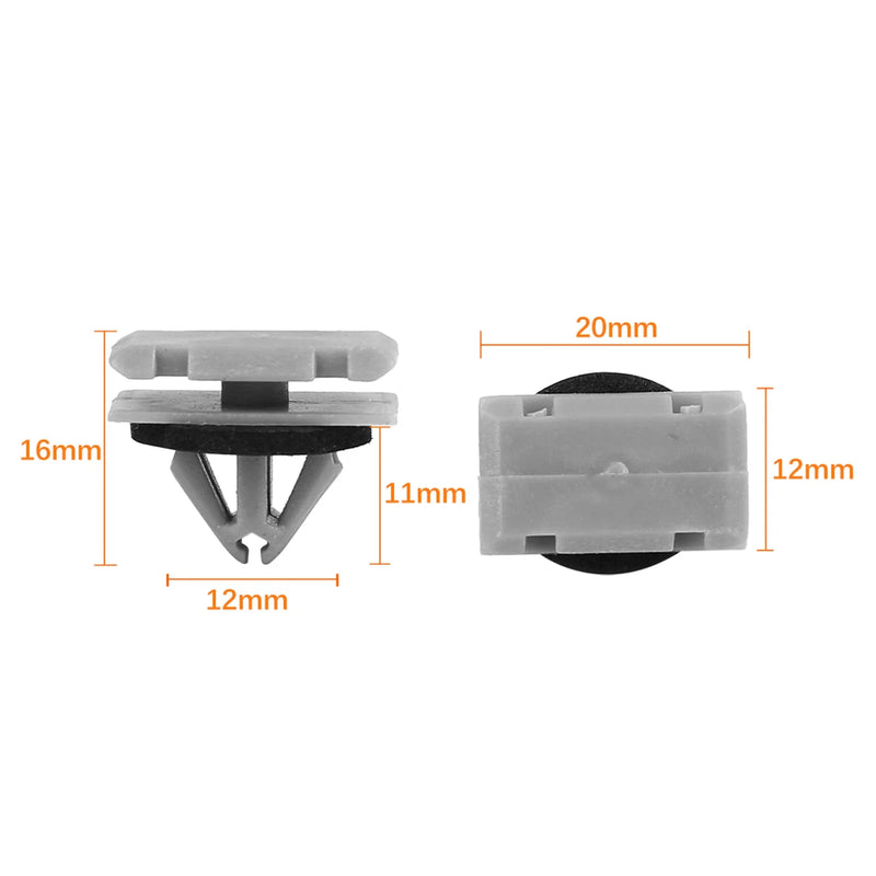 Jeep Cherokee WK2 (2014-2023) - 20 pcs Plastic Rivet Bumper Fastener Clips