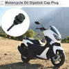 Engine Crankcase Titanium Tone 1 x Motorcycle Engine Oil Dipstick Cap Plug