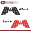 Nissan Murano (2015-2023) Black Front Rear Door Pillar Window Trim