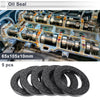 Oil Seal 65x105x10mm Black Nitrile Rubber 5 Pcs