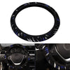 Car Black-Blue Steering Wheel Cover 37-38CM PU Leather Good Grip