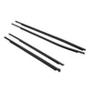 Toyota Hilux Revo (2015-2023) Black 4pcs Outer Door Belt Moulding