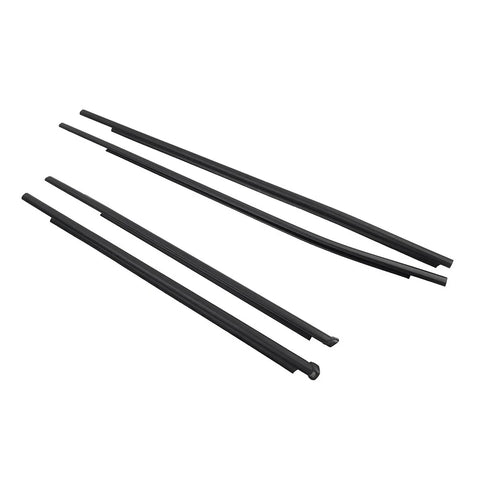 Toyota Hilux Revo (2015-2023) Black 4pcs Outer Door Belt Moulding