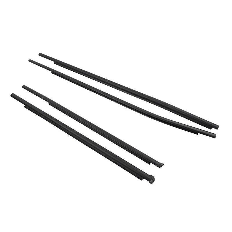 Toyota Hilux Revo (2015-2023) Black 4pcs Outer Door Belt Moulding
