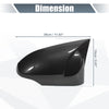 Toyota Corolla 2x Rearview Mirror Cover Overlay Black Carbon Fiber (14–18)