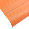 Car Interiors Beautiful Orange Carbon Fiber Vinyl Wrap Sticker