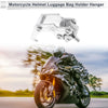 Motorcycle Claw Shape Aluminum Alloy Motorcycle Hanging Hook 1 Pcs Silver Tone 62mm