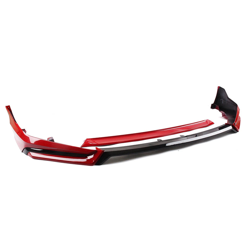 Honda Civic (2022-2024) Black Red Front Spoiler Lip 4 x