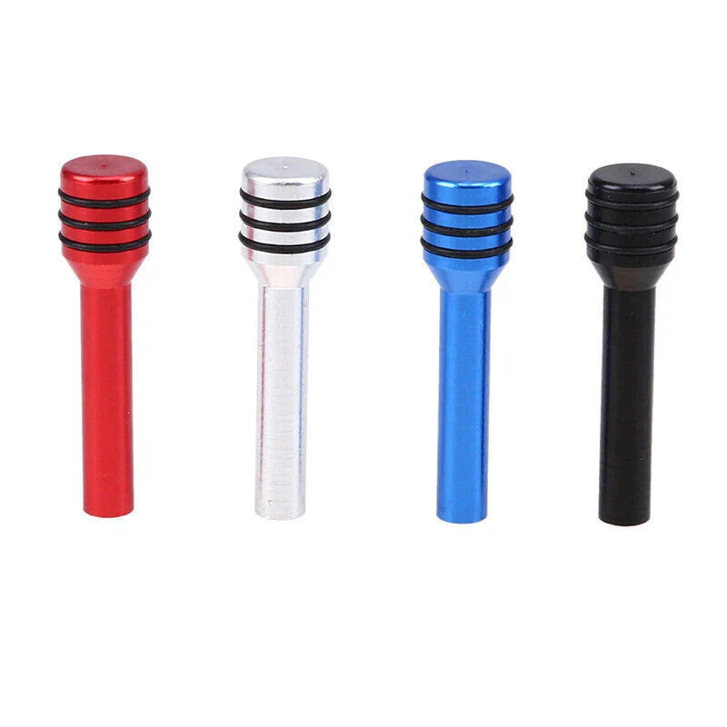 Car Interior Accessories Red Aluminum Door Lock Stick Knob Pull Pins Cover