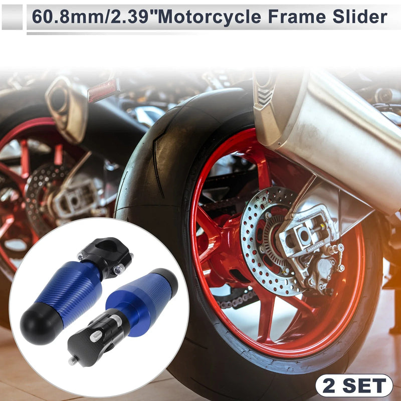 Slider Frame 0.87-1.1" Aluminum Alloy Blue 2 x
