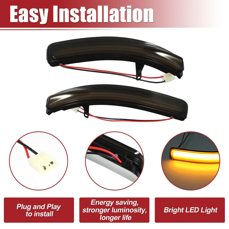Ford Explorer LED Front Left Right Mirror Turn Signal Lights (2011-2023)