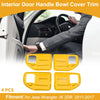 Jeep Wrangler JK Yellow Interior Door Handle Bowl Cover Trim (2011-2017)