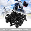 Motorcycle 40pcs M6 Hex Socket Head Bolts Screws