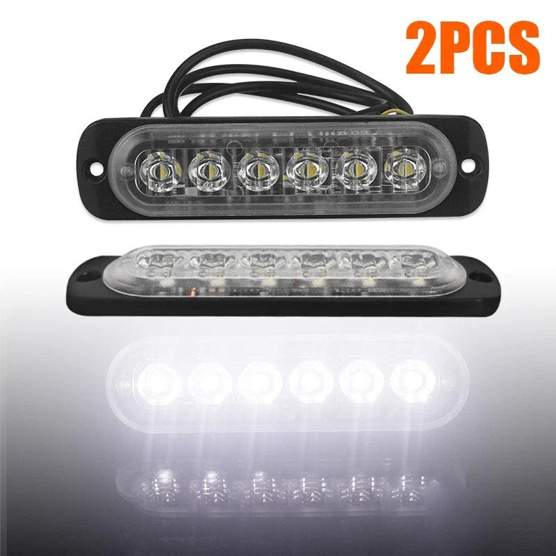 Off-road Vehicle DC 12V-24V 6LED White Work Light Bar