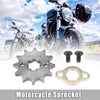 Motorcycle Dirt Bike 12T Front Engine Sprocket Titanium Tone
