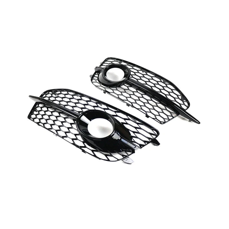 Audi Q3 Honeycomb Front Grille Fog Light Covers (2012-2014)