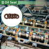 Oil Seal FKM Rubber 18x30x7mm High Pressure Brown 5 Pcs