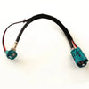 BMW 4+2Pin Fakra HSD Z Male to Z Female 90 Degree Cable
