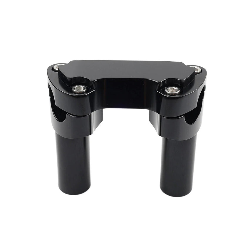 Harley Dyna, Tour, Road Glide 3.5" Handlebar Riser & Top Clamp Black (2006-2023)