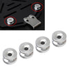 Motorcycle Silver Trunk Base Plate Pad Bracket Bushing Spacer