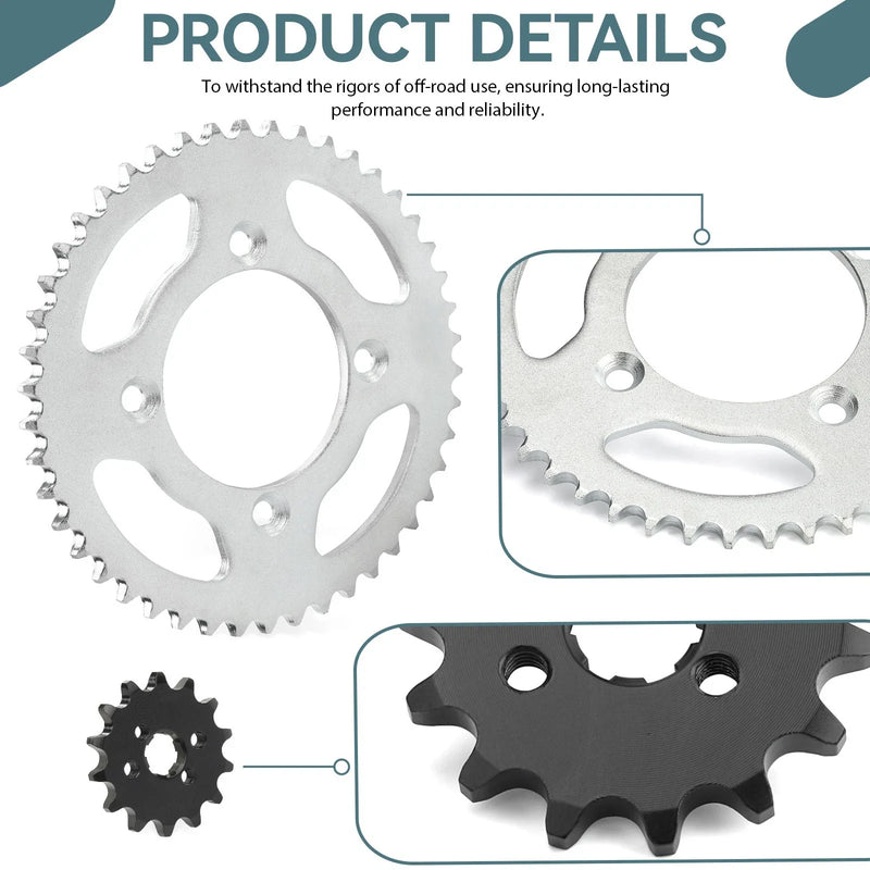 Honda XR80R / CRF80F Link X-Ring Drive Chain & Sprockets (1985–2013)