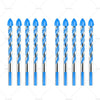 Porcelain Tile, Concrete, Glass 10 x 6mm Tungsten Carbide Drill Bits