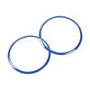 Jeep Wrangler Blue Top Roof Speaker Trim Ring Covers (2007-2014)