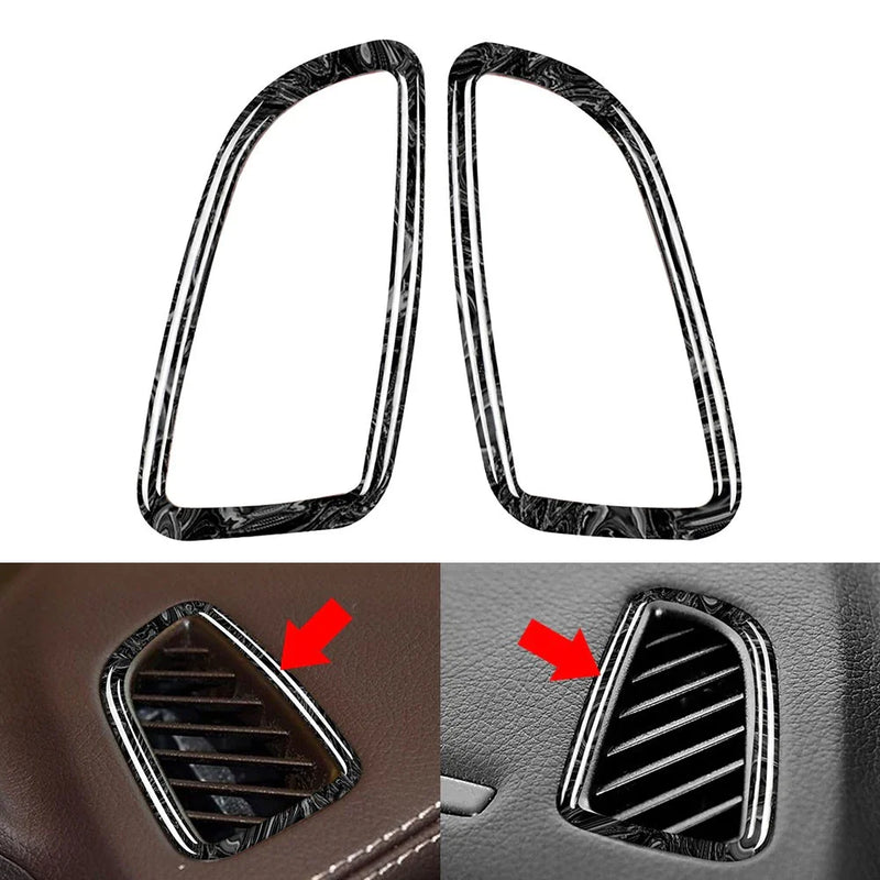 Benz C GLC Class Marbling Dashboard Air Vent Cover Trim (2015-2020)