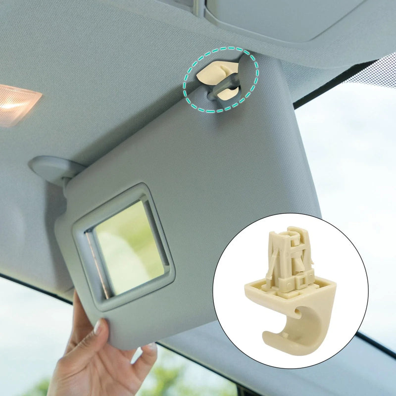 Toyota Highlander Beige Car Sun Visor Hook Clip Retainers (2001-2023)