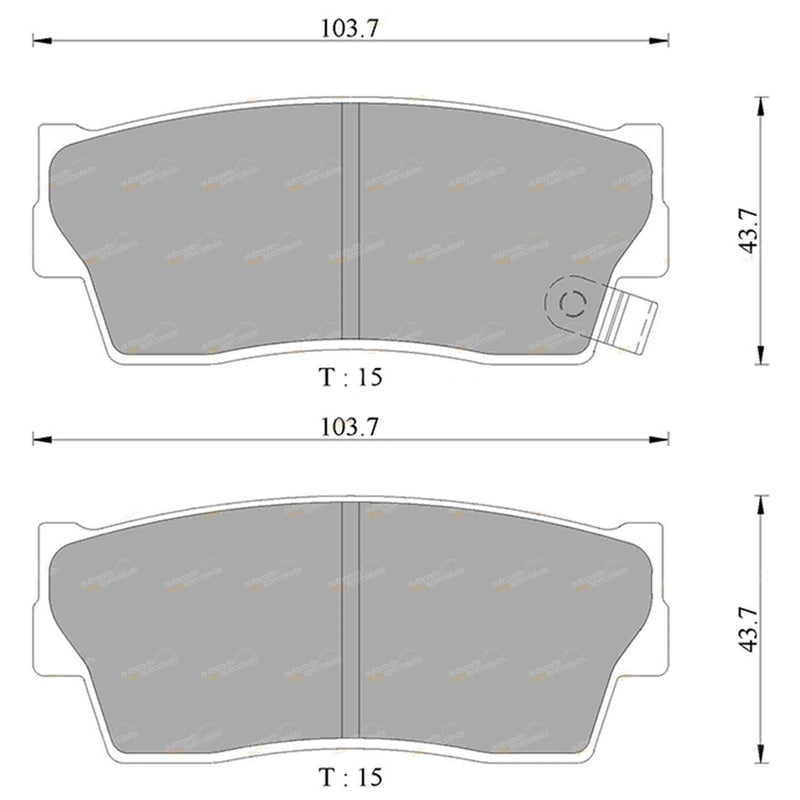 Suzuki Vitara Front Disc Brake Pads Set (1988-1998)