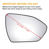 Hyundai Tucson Right Side White Glass Mirror with Back Non-Heated (2022-2024)