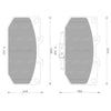 Subaru Forester 2.0L EJ202 EJ205 Brembo Disc Brake Pad Set (2000-2001)