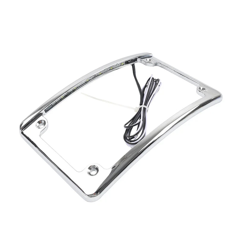 Harley Touring Glide Rear License Plate Frame Bracket with Light (2009-2023)